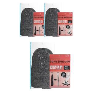 디얼리빙 옷걸이형 진공 의류압축팩 1P 롱패딩용, 3개