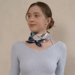 [롯데백화점]엘르 E벨트블럭 실크 스카프 SE321S304