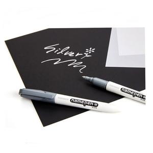 모나미 네임펜M 은색 굵은글씨용(12자루)