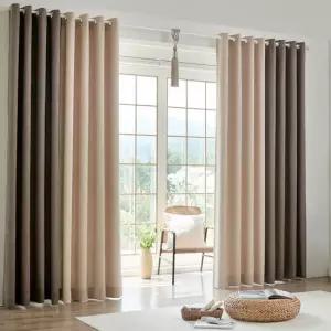 겐트 아일렛 투톤 거실 암막커튼 슈퍼특대형+커튼봉