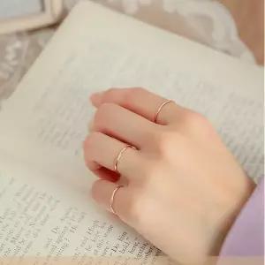 [롯데백화점]로이드 [GB] 심플 14K GOLD 실반지 LRS19116G