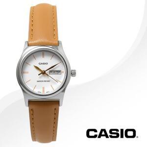 카시오 LTP-V006L-7B2 여성 가죽 시계