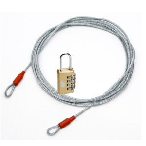TNT 패드락 와이어 세트. 케이블락 여행가방준비용품