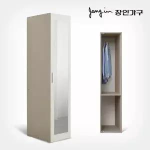장인가구 코지 전신거울 400 옷장 선반형