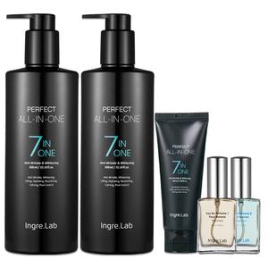 TV홈쇼핑 인그리랩 퍼펙트 올인원 4종구성 로션 스킨 남성 남자 화장품 본품2개+여행용1개+향수1개