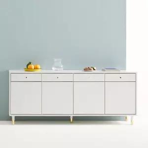 장인가구 로지 모던 사이드보드장 TV 티비다이 높은 거실장 1800