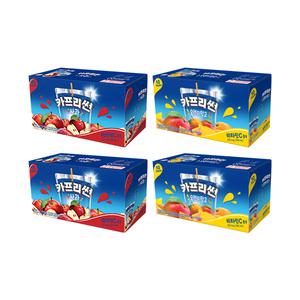 카프리썬 사과 200ml, 10입 , 2개 + 오렌지망고 200ml, 10입 , 2개 (총 40개)
