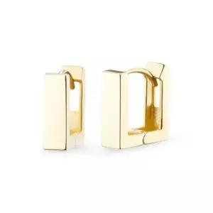 18k 엣지 사각 링귀걸이_소