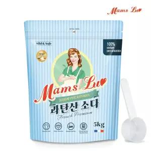 맘스럽 과탄산소다 파우치 5kg+스푼1개 저자극 세제 얼룩제거제 표백제