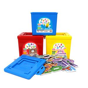 쏙쏙 자석글자 한글 숫자 영문 학습 알파벳 수학 놀이 교구 퍼즐 조각 유아 3종 교육