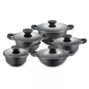 [PN풍년]펄블랙 주물 IH 5종 냄비세트 /인덕션 가능