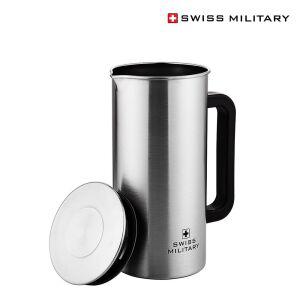 스위스밀리터리 HS1500 클래식 냉장고물병 1500ml 투썸 컵 손잡이텀블러 스텐텀블러