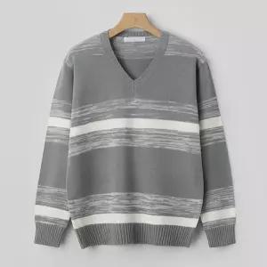 [엠엔씨][MNC] 빅사이즈 브이넥 믹스니트 (MDKN793JS)