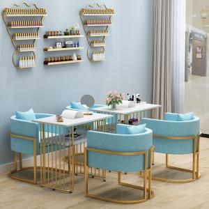 네일샵테이블 시술대 싱글 네일선반 대리석 책상 2인