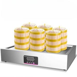 업소용전기찜기 6구 만두 찐빵 수직형 찜통 세트 계란