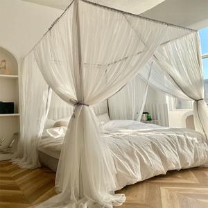 침대캐노피 싱글 베드 공주방 매장 장식 아이방 커튼