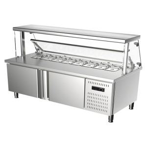 샐러드냉장고 뷔페 바트 스텐 업소용 반찬 영업용