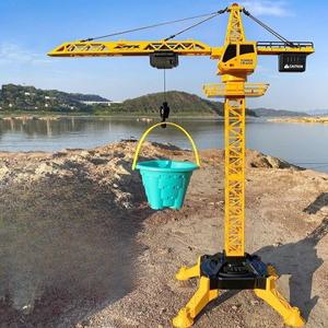 크레인 알씨카 기중기 중장비 덤프 트럭 세트 공사장