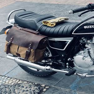 슈퍼커브사이드백 빈티지 할리 가죽 라이더 클래식