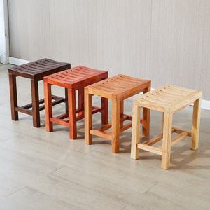 찜질방의자 공용 체어 우드 오크나무 인테리어 스툴