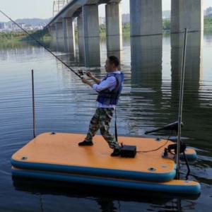 ？목 보트 에어 낚시배 부동 1인 저수지 호수 소형