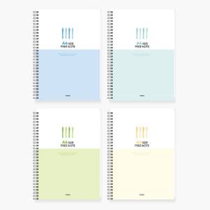 펜피아 5000 A4 연습장 낱권 무선 무지 스프링 노트 줄없는 공책