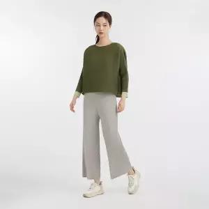 [플리츠미](대구신세계)빗살 주름 와이드 팬츠_EPPTS324005