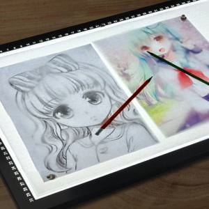 라이트테이블 서예 LED 빛 학습용 애니메이션 그림