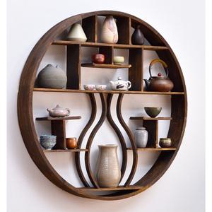 컵선반 우드 선술집 업소용 인테리어 정리대 찻잔장