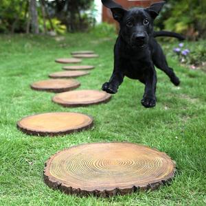 정원디딤석 나무무늬 인조보드 정원석 화단꾸미기