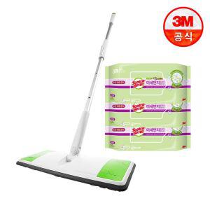 [3M] 표준형 올터치 막대걸레 + 베이직 미세먼지 더블액션 플러스 물걸레 청소포 25매x3개