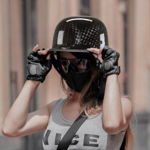 바이크헬멧 레트로 카본 군인 고글헬멧 할리 스쿠터