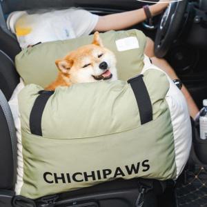 애견카시트 배낭형 푹신한쿠션 매트 중형견 조수석