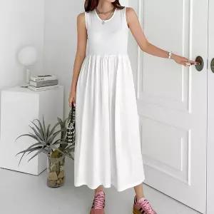 엘리즈데이 레이어드빅사이즈롱나시원피스 롱원피스 나시원피스 민소매 무지 레이어드원피스