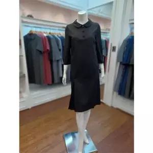 [하프클럽/앤디스클라인]앤디스클라인 세이브존07 둥근카라 소매배색 박시원피스 A2MAO601A