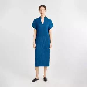 [플리츠미](대구신세계)[최초 판매가 178000원] V넥 피아노 플리츠 원피스_EPOPM324014