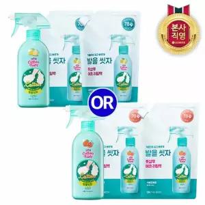[엘지생활건강]온더바디 발을씻자 풋샴푸 510ml용기1개+500ml리필2개 (3종 택1)