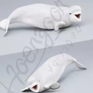 삼안 벨루가 흰돌고래 모형완구 동물모형완구 바다동물피규어교육