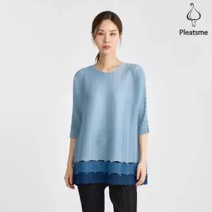 [플리츠미] 펄 웨이브 7부 돌먼 티셔츠_PPTSS124014