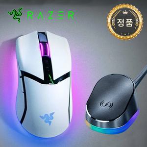 [국내정품] 레이저코리아 코브라 PRO + 충전독 무선게이밍마우스 화이트