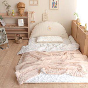 [비비엔다] 아이스러쉬 아기 냉감차렵이불 무지 (유아용)