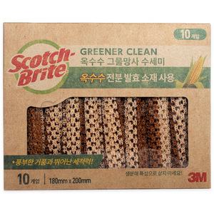 3m 스카치브라이트 옥수수 그물망사수세미 10개 코스트코