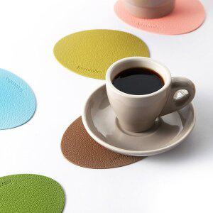 [갓샵]Keramika 실리콘 컵 티 코스터 컵받침 [13color 오발 코스트 매트 컵받침대 카페 유리컵 논슬립]