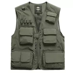 남성 인기 멀티포켓 등산 낚시 캠핑조끼 작업조끼