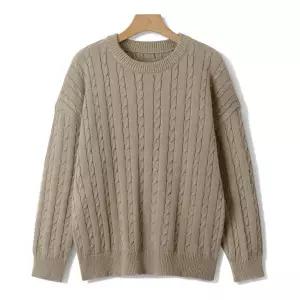 [엠엔씨][MNC] 박스핏 꽈배기 라운드니트 (MDKN828MG)