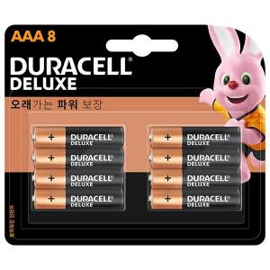 듀라셀 디럭스 알카라인 건전지(AAA8)