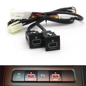 고속 차량 충전기 소켓 12V/24V USB 충전 전원 어댑터 QC3.0 PD 폭스바겐 골프 6 MK6 v 제타 시로코