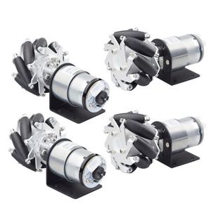 아두이노 라즈베리 파이 DIY 로봇 RC 차량 스팀 장난감 금속 메카넘 휠 12V 인코더 모터 포함 60mm 4 개/세