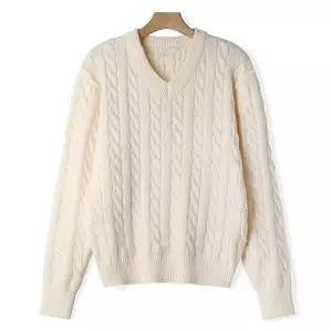 [엠엔씨][MNC] 리사이클 꽈베기 브이넥니트 (MDKN907DS)