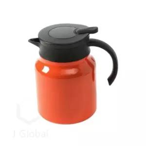 온도표시 보온주전자 900ml 오렌지 홍차주전자